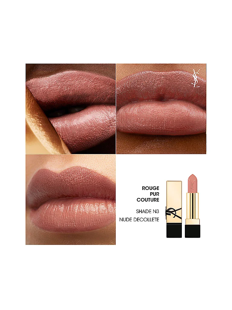 Yves Saint Laurent Rouge Pur Couture #N3 nude décolleté 3